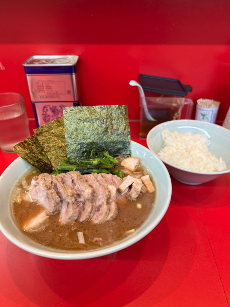 「チャーシューメン(¥1000)+チャーシュー(¥200)」@横浜ラーメン 武蔵家 三鷹店の写真