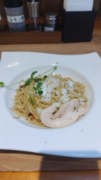 「追加玉　オニオンガーリック」@フレンチラーメンの店 MATOYAの写真