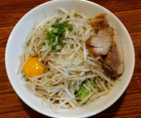 「G系汁なし280g950円 ・ニンニク抜き」@麺 The Beastの写真