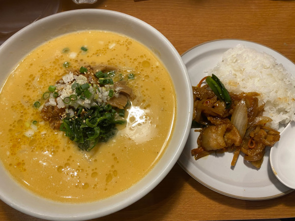 「担々麺SET 1000円」@麺飯食堂 なかじまの写真