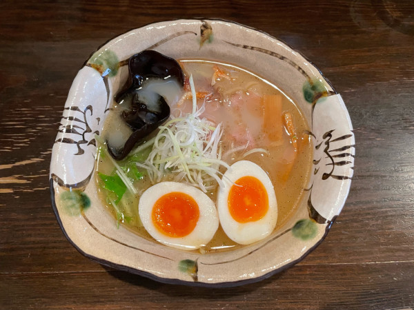 「焼きあご塩(¥980) 味玉(¥130)」@いち井の写真