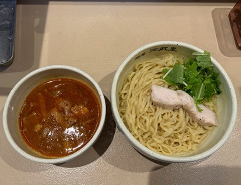 「限定 レッドカレーつけめん 900円。」@麺屋 江武里の写真