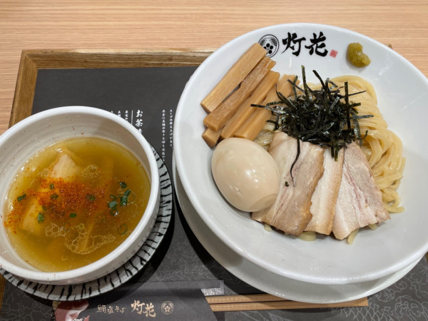 「特製淡麗塩つけ麺　￥１２６５」@鯛塩そば 灯花 イオンモール大高店の写真