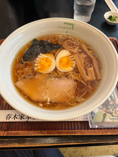 「中華そば　煮卵」@春木家本店の写真