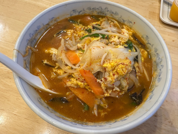 「旨辛菜麵（並盛・1玉）680円」@ぎょうざの満洲 本庄早稲田駅前店の写真