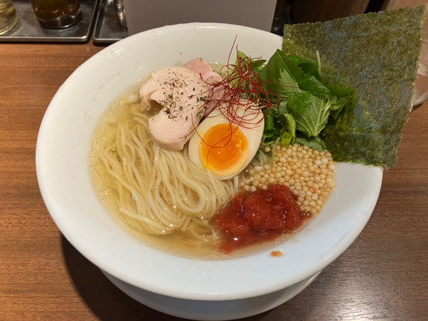 「【限定】冷製煮干中華そば 950円」@麺屋 ねむ瑠の写真