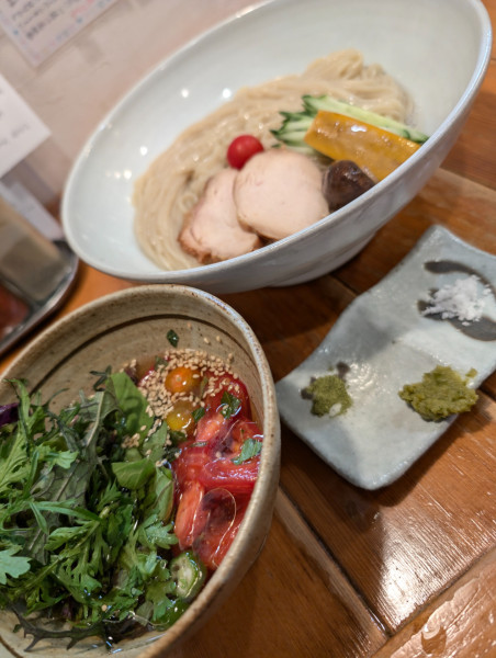 「森の冷やしつけ麺」@らーめん森や。の写真