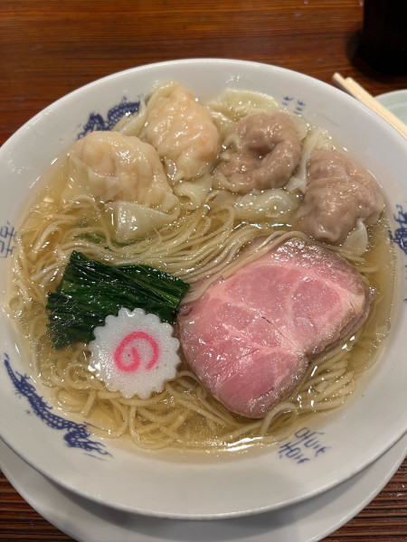 「中華そば　ワンタン肉、海老」@中華蕎麦にし乃の写真