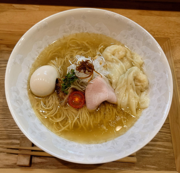 「特製塩そば(1450円)」@小麦そば 池の写真