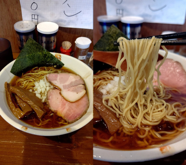 「『冷やしラーメン+大盛(¥850+100)』」@めん屋 とんぼの写真