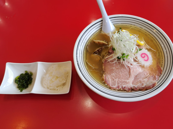 「冷やし貝出汁ラーメン」@麺来亭の写真