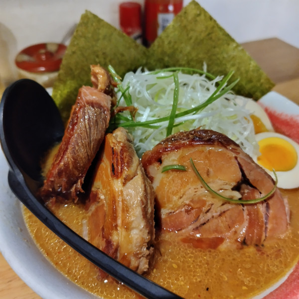 「チャーシュー味噌　1280円」@ラーメン味来の写真
