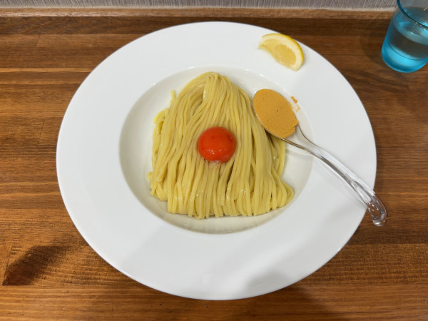 「ウニバターたまご麺」@無冠 阿佐ヶ谷の写真