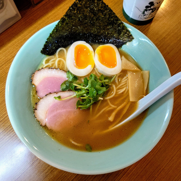 「鶏白湯醤油ラーメン+味玉(1000円)」@麺州 竹中の写真