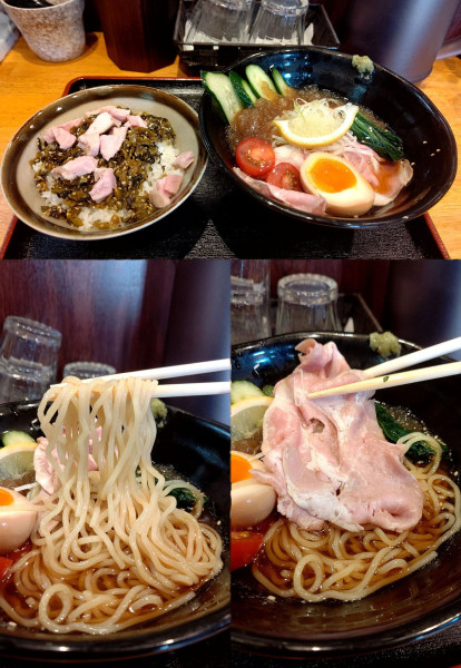 「期間限定『鶏スープジュレ冷やしラーメン(¥1100)』」@麺屋 ニシムクサムライの写真