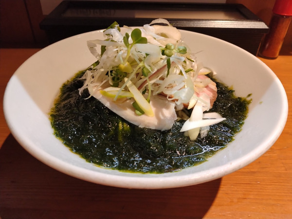 「たっぷり生青海苔の冷やし煮干そば」@亀戸煮干中華蕎麦 つきひの写真