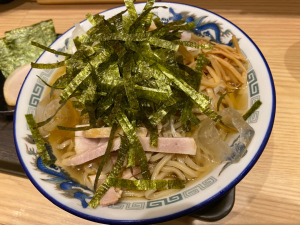 「海苔冷かけ＋特製」@舎鈴 赤坂インターシティAIR店の写真