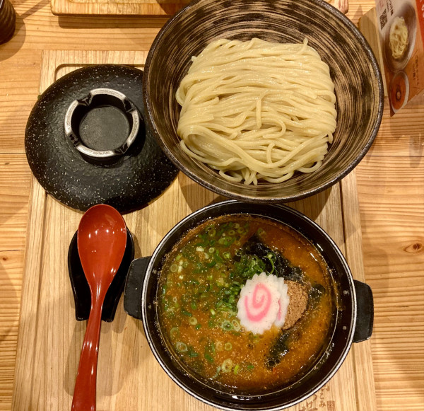 「めんたい煮こみつけ麺 1573円」@元祖めんたい煮こみつけ麺の写真