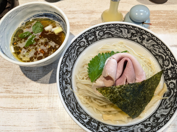 「昆布水つけそば(塩)」@中華そば 四つ葉の写真