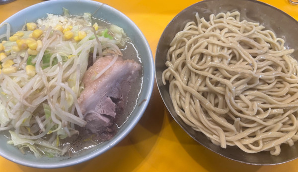「なみのりつけ麺　野菜ニンニク」@ラーメン二郎 八王子野猿街道店2の写真