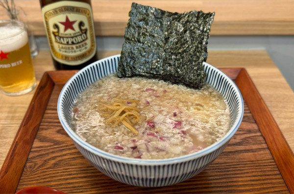 「【試作】煮干しと背脂の中華そば（醤油）¥1000」@キッチンきらくの写真