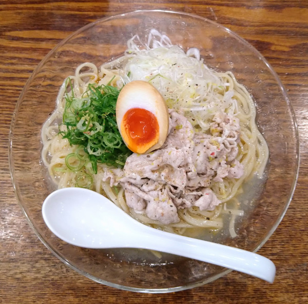 「ネギ塩レモンの冷やし中華【限定】＋大盛」@麺宿 志いなの写真