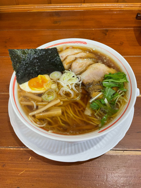 「チャーシューメン+ワンタン皮」@麺王 みらいの写真