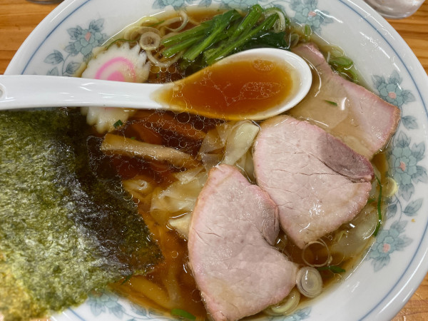 「ワンタンメン1070円」@手打中華そば もりの写真