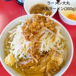 大丸ラーメン(300)生卵、別皿アブラ
