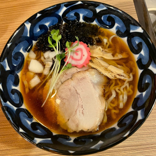 「中華soba 1,100円(太麺)」@中華soba 青の写真