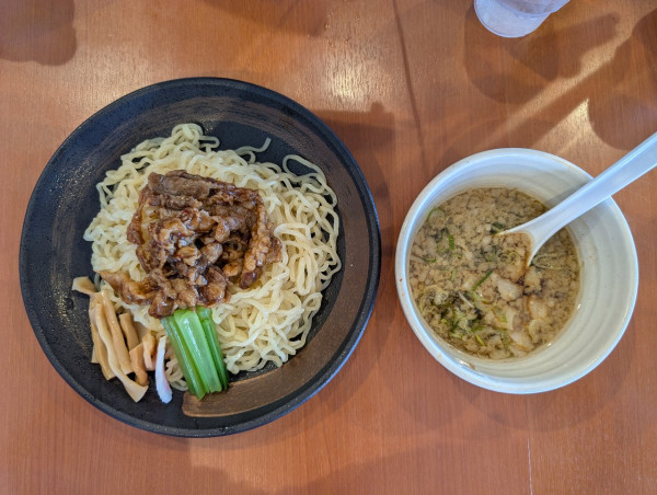「背脂牛肉つけめん」@幸楽苑 結城店の写真