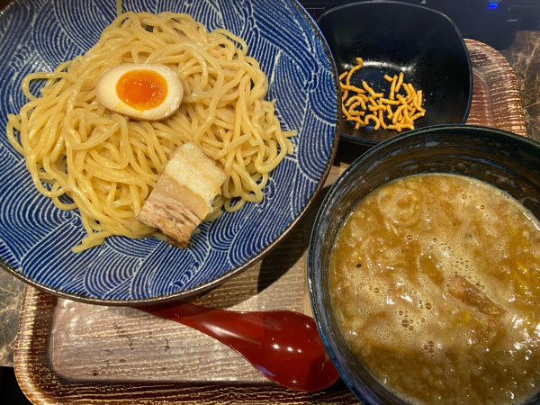 「ゆず魚介豚骨つけ麺　大盛　1300円」@麺匠 竹虎 新宿店の写真