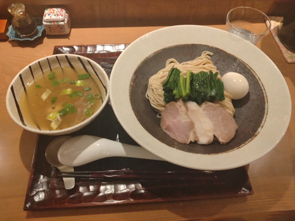 「味玉韮つけそば(塩)¥1450-」@饗 くろ㐂の写真