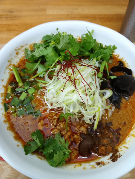 「担々麺＋パクチー」@種実坦々麺菊川の写真
