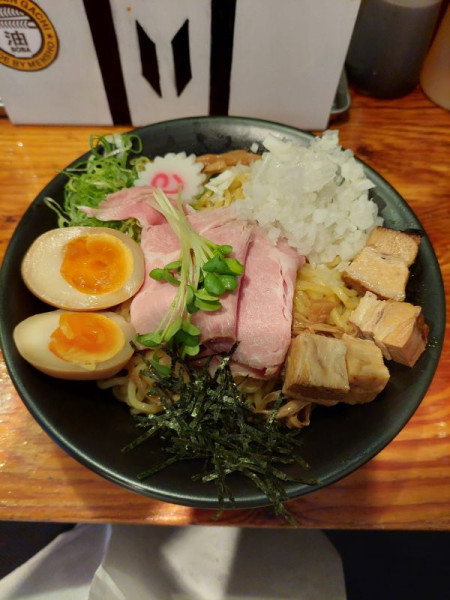 「GACHI油そば大盛＋タマネギ、マヨネーズ」@油そば専門店 GACHIの写真