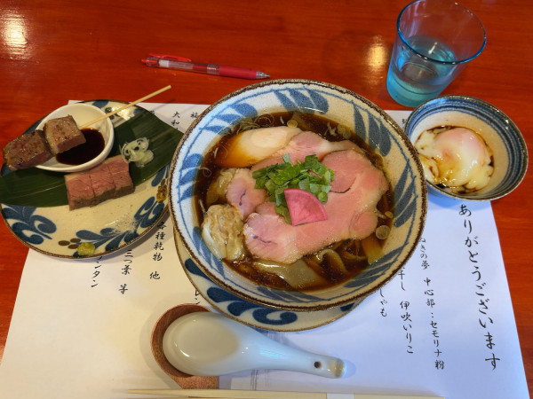 「特製中華醤油1600円」@中華そば 鴨福の写真