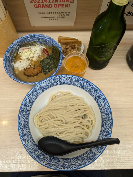 「かれつけ＋ハートランドビール(おつまみ付)」@狼煙 大宮店の写真