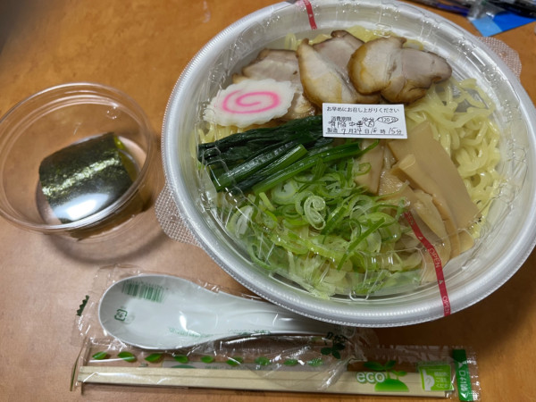 「【テイクアウト】背脂中華そば（大盛）」@幸楽苑 新小名浜店の写真