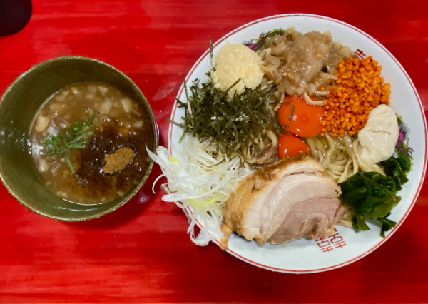 「【限定】和風釜玉つけ麺:1,400円」@ラーメン鷹の目 明大前店の写真