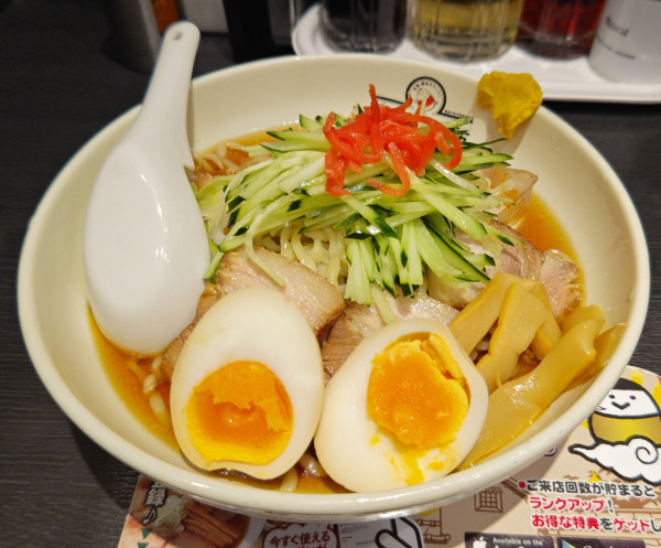 「中華風冷やしラーメン+味玉」@喜多方ラーメン坂内 住吉店の写真