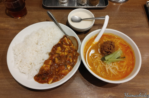 「麻婆飯セット（担々麺）」@陳麻家 高崎駅西口店の写真