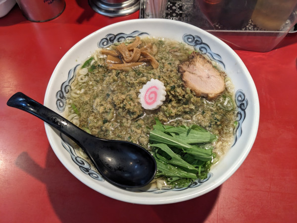 「餃子ラーメン塩　990円」@ラーメン桐生 伊勢崎店の写真