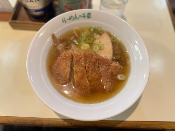 「カツらーめん(豚肉) 1050円」@らーめんの千草の写真
