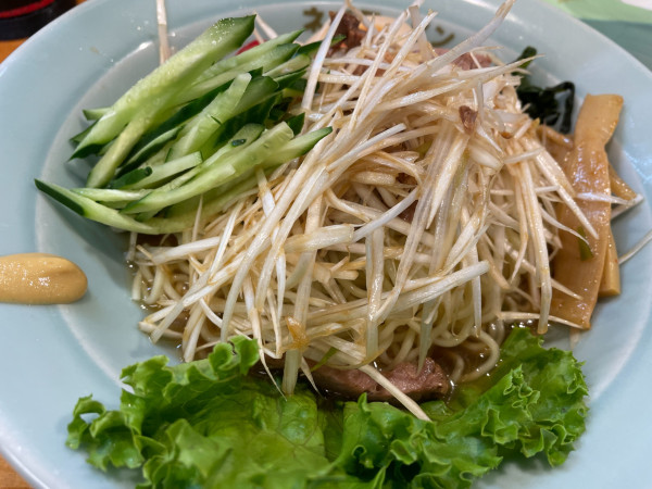 「夏限定：ネギ冷やし中華・並：940円」@ラーメンショップ椿 二本松店の写真