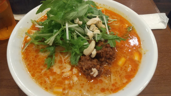 「担担麺 大盛 ランチライス¥50」@天鳳の写真