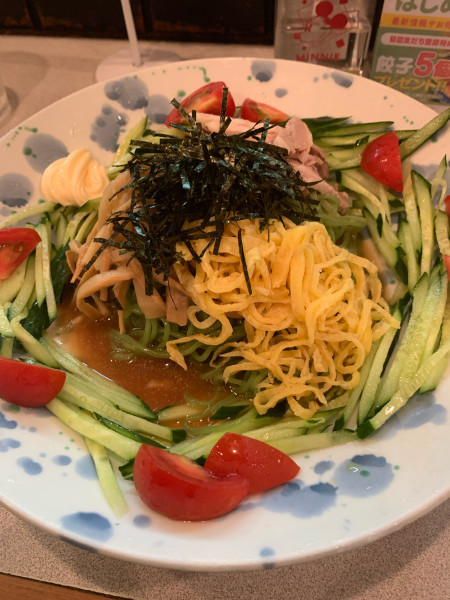 「冷やし中華(ﾏﾖ)」@開花屋 楽麺荘 いわき総本店の写真