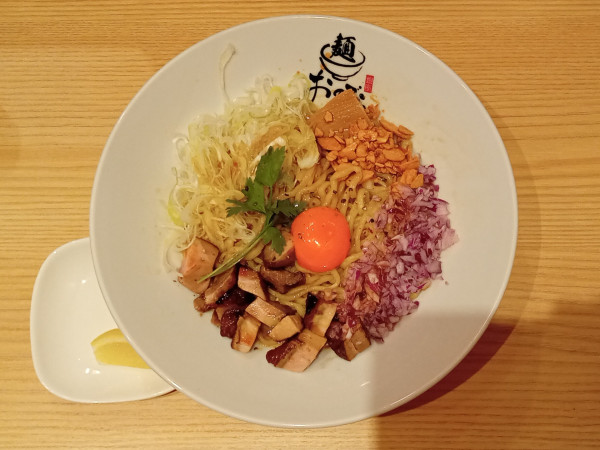 「鶏まぜそば」@麺 銀座おのでら 本店の写真