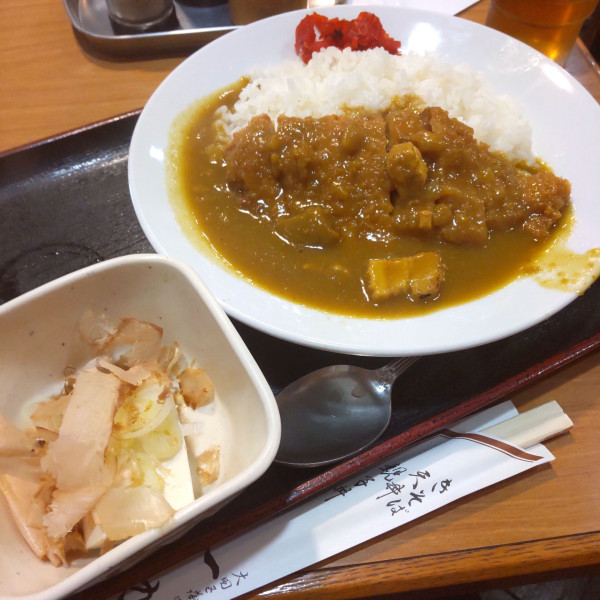 「かつカレーライス(¥970)」@生そば 一力の写真