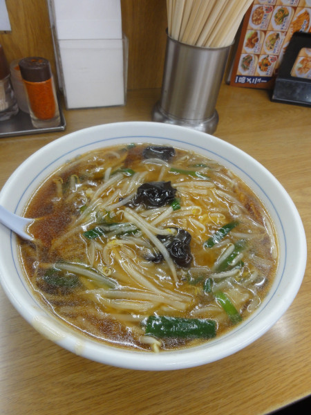 「もやしラーメン550円 餃子240円」@福しん 成増店の写真