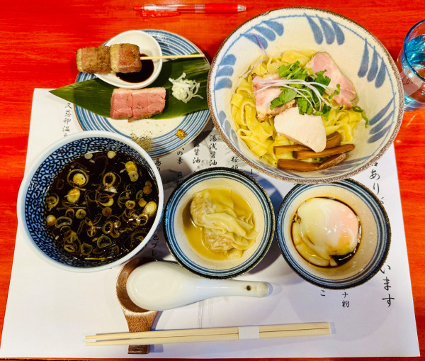 「特製醤油つけ麺【1700円】」@中華そば 鴨福の写真
